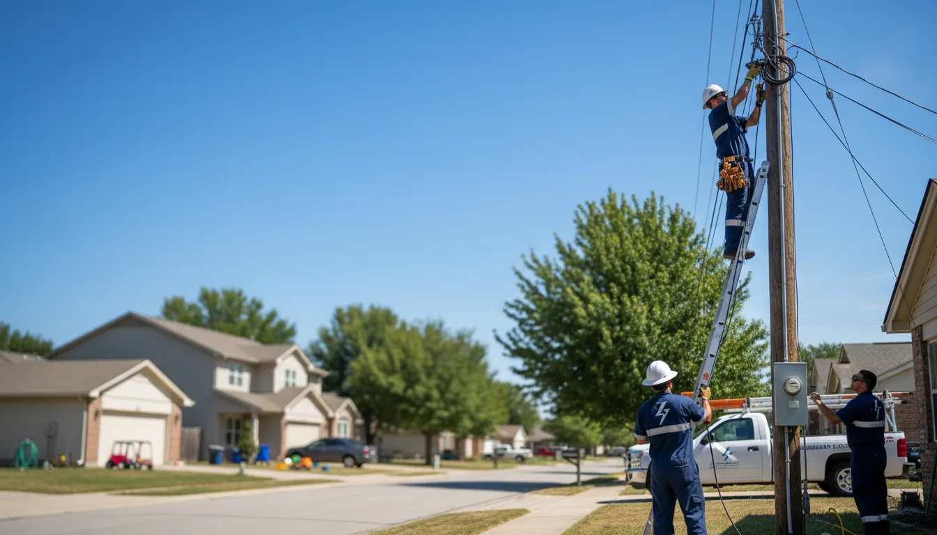 Residential electrician providing installation services in Fieldale, VA
